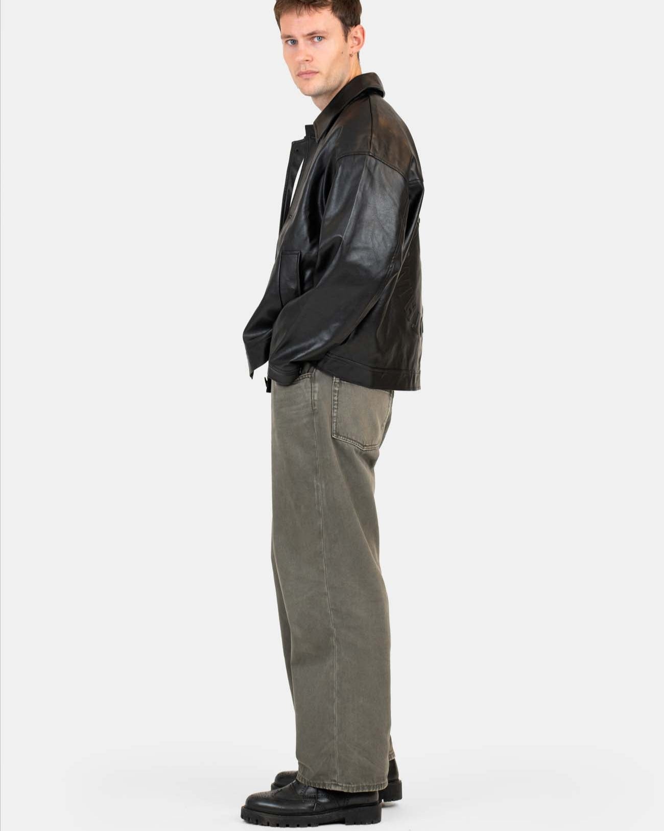 Baggy Denim Jeans Khaki Green | Skagen - clothing.dk